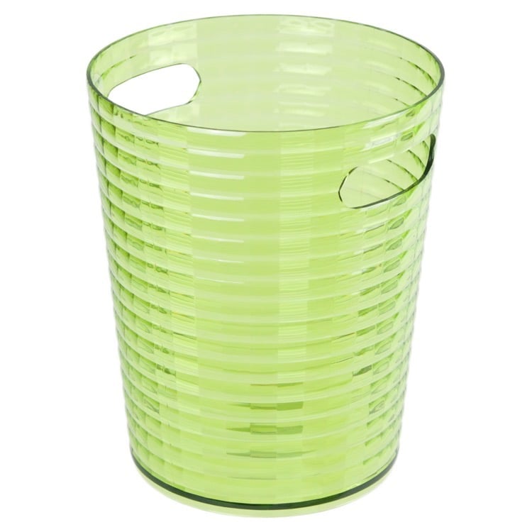 Waste Basket, Gedy GL09-04, Free Standing Waste Basket Without Cover in Acid Green Finish